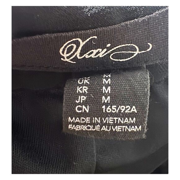 Black Asymmetric Witchy Alt Emo Whimsy Gothic High Low Midi Maxi Skirt Size M - Picture 6 of 6